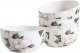 Floral Ceramic Bowls Set of 4, 26oz, for Pasta, Salad, Cereal, Soup & Microwave & Dishwasher Safe