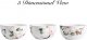 Floral Ceramic Bowls Set of 4, 26oz, for Pasta, Salad, Cereal, Soup & Microwave & Dishwasher Safe
